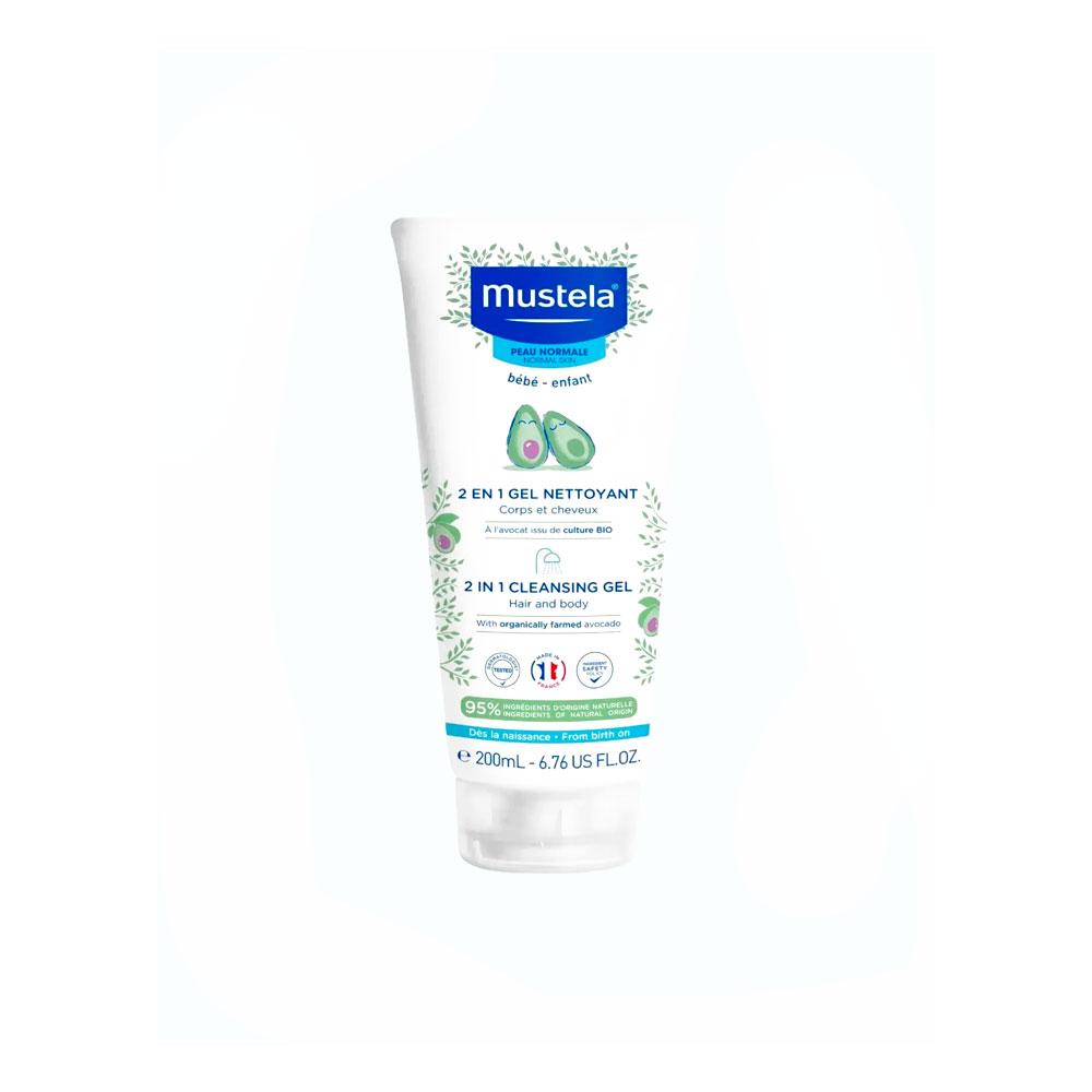 Очищающий гель для волос и тела Mustela 2в1 200 мл Очищающий гель для волос и тела Mustela 2в1 200 мл