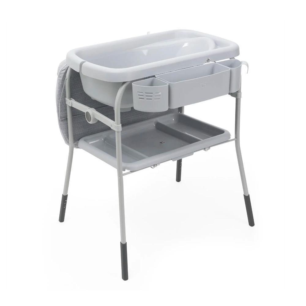 Пеленальный столик и ванночка Chicco Cuddle & Bubble 2в1 Graphite Melange