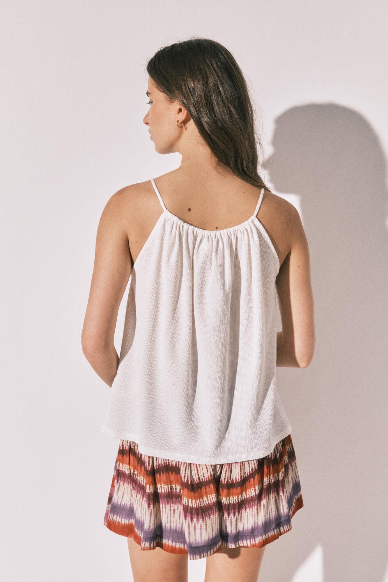 MMS BEADS TOP ECRU