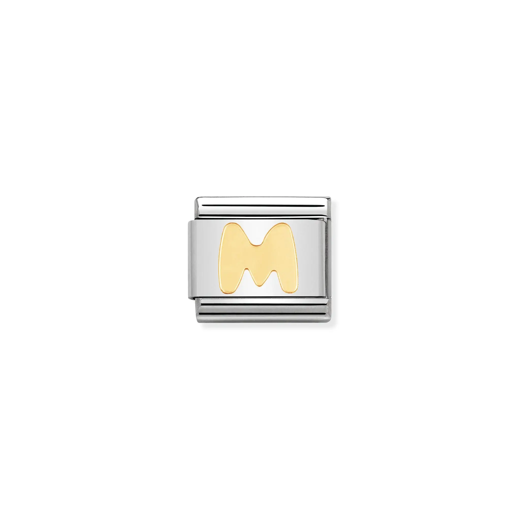 COMPOSABLE Classic LETTERS in stainless steel with 18k gold (M)