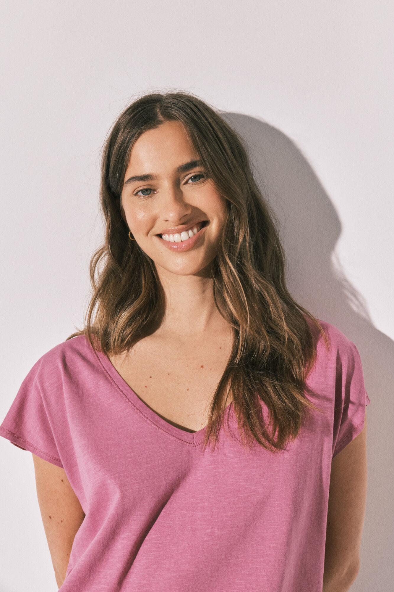 MMS DRAPPED TEE PINK