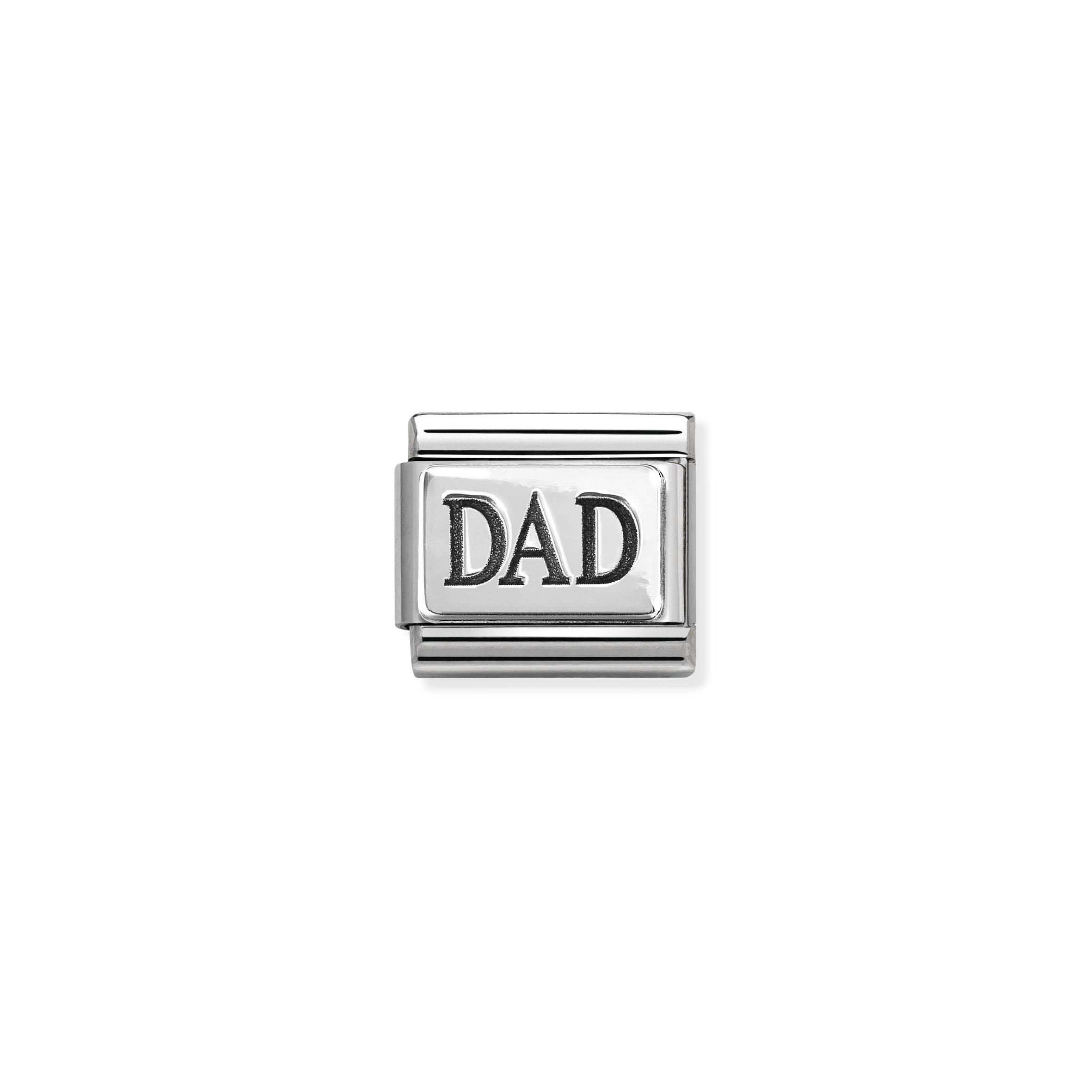Composable Classic PLATES OXIDIZED steel and 925 sterling silver (63_Dad (new))