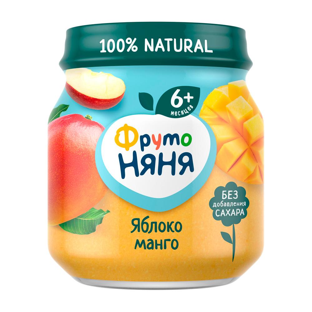 Пюре ФрутоНяня яблоко манго 6м+ 100 гр