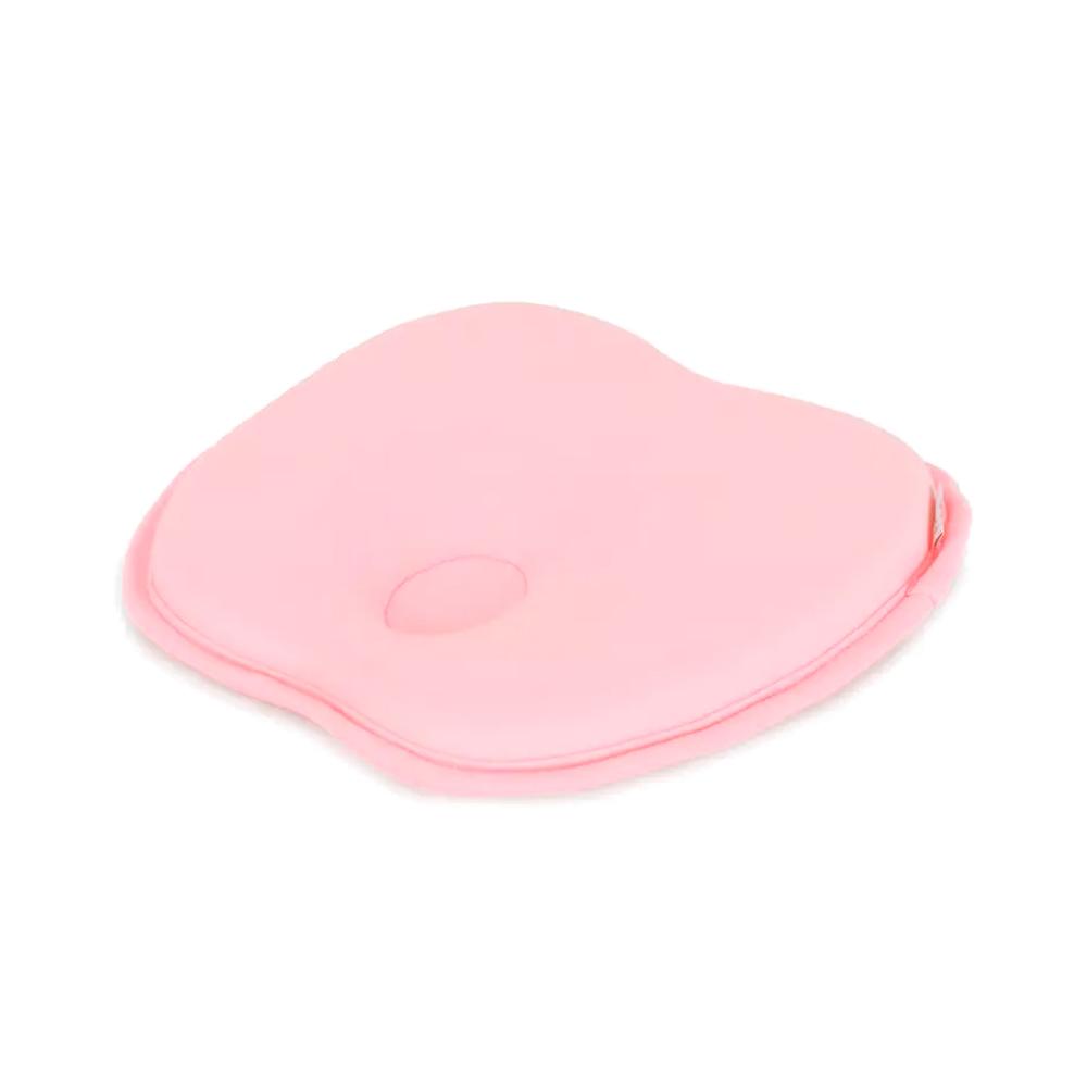 Подушка анатомическая memory foam для кровати и коляски 17/3 розовая