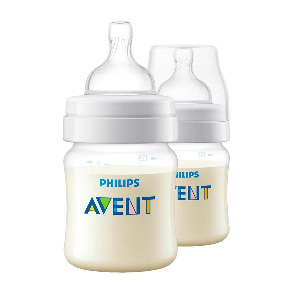Антиколиковые детские бутылочки Philips AVENT 125 мл 2 шт Антиколиковые детские бутылочки Philips AVENT 125 мл 2 шт