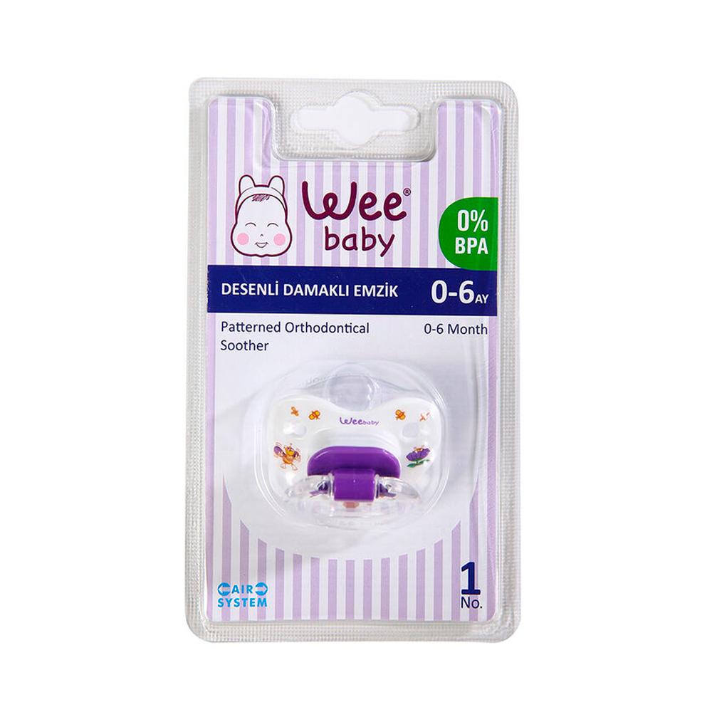 Пустышка Wee Baby силиконовая ортодонтическая 0м+