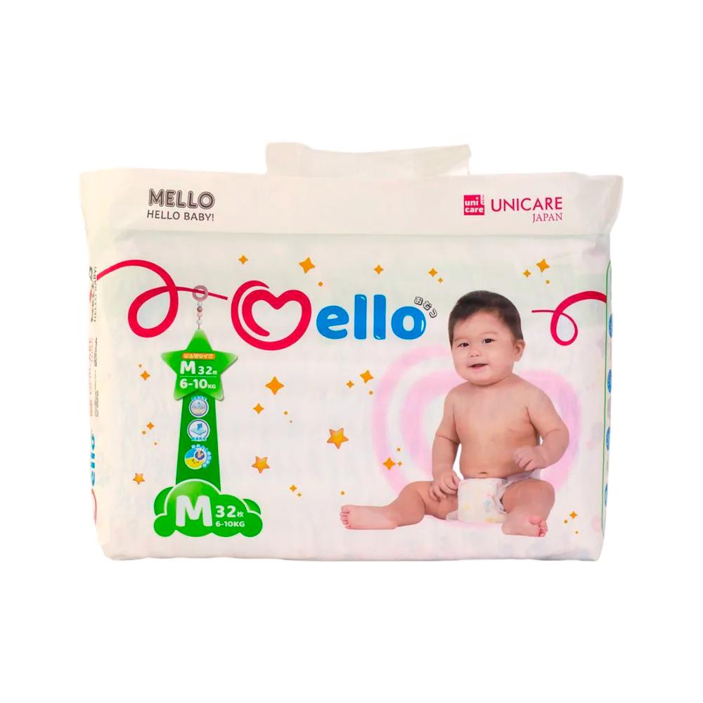 Подгузники Mello размер M 6-10 кг 32 шт