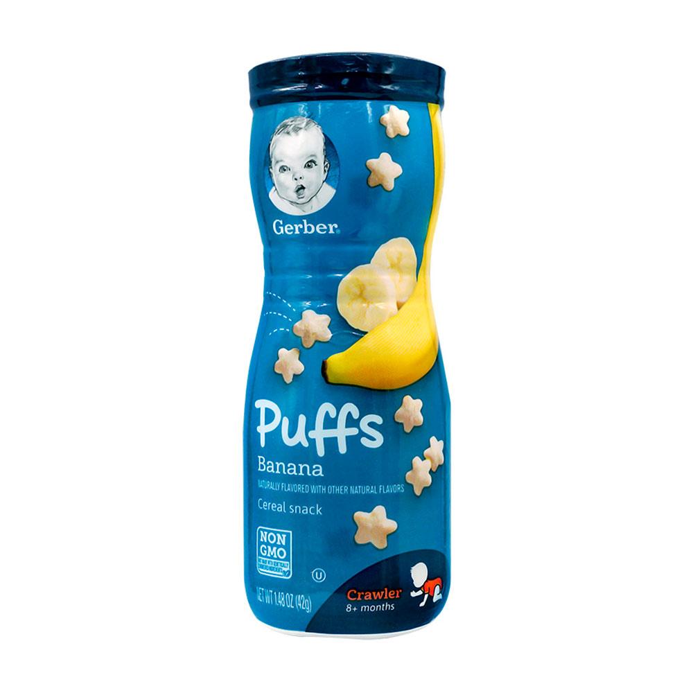 Снеки Gerber Puffs банан 8м+ 42 гр