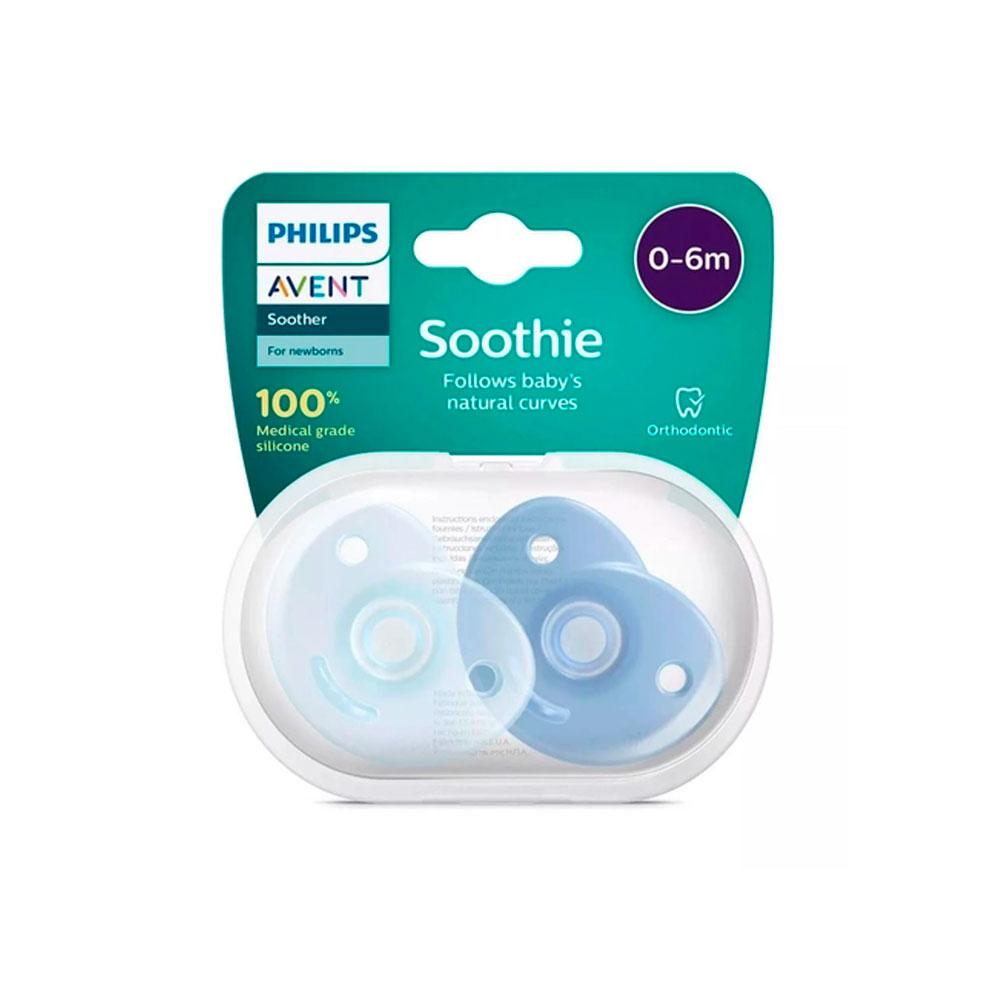 Пустышка Philips Avent soothie для мальчиков 0-6м+ 2 шт
