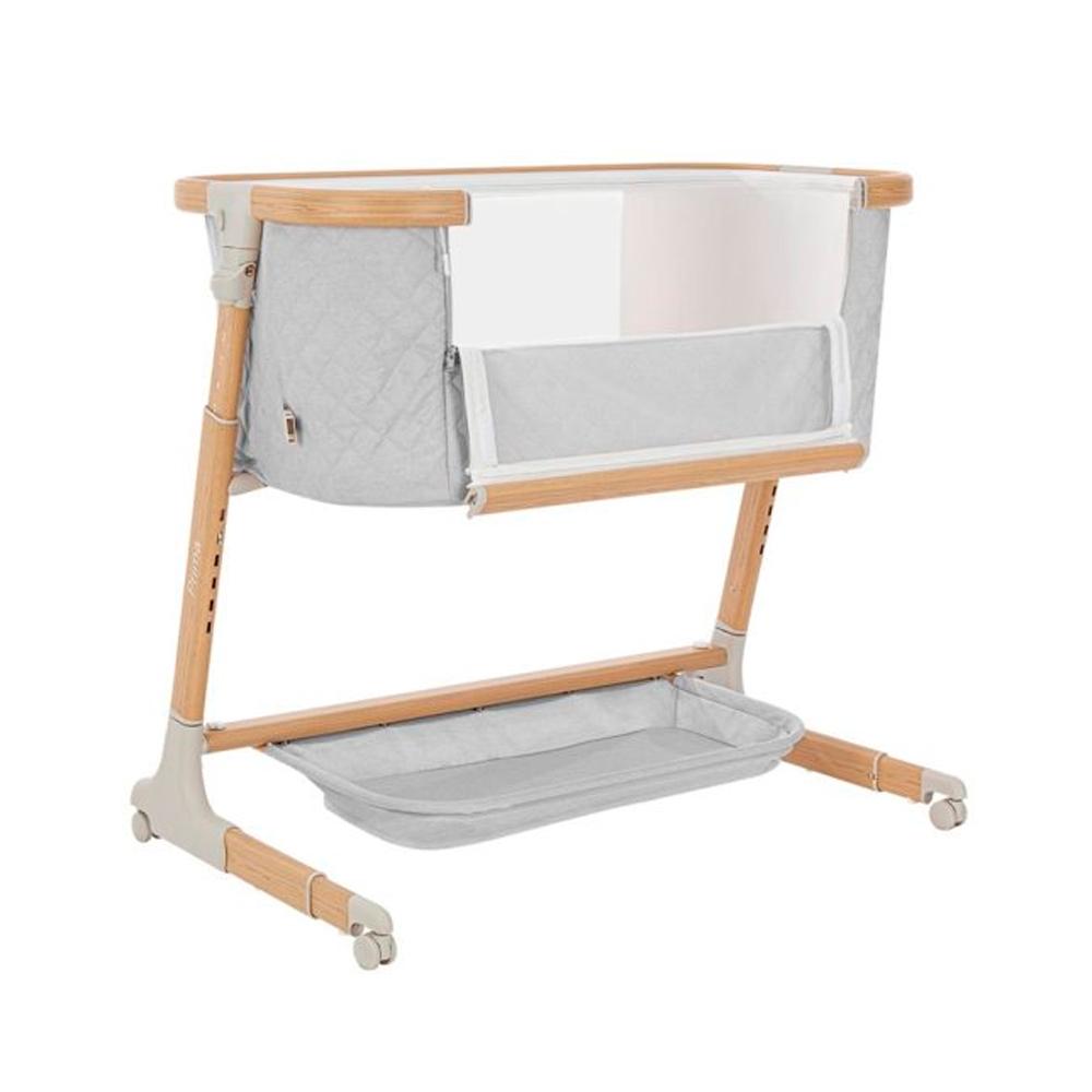 Приставная электронная кроватка Carrello Prima Cloud Grey