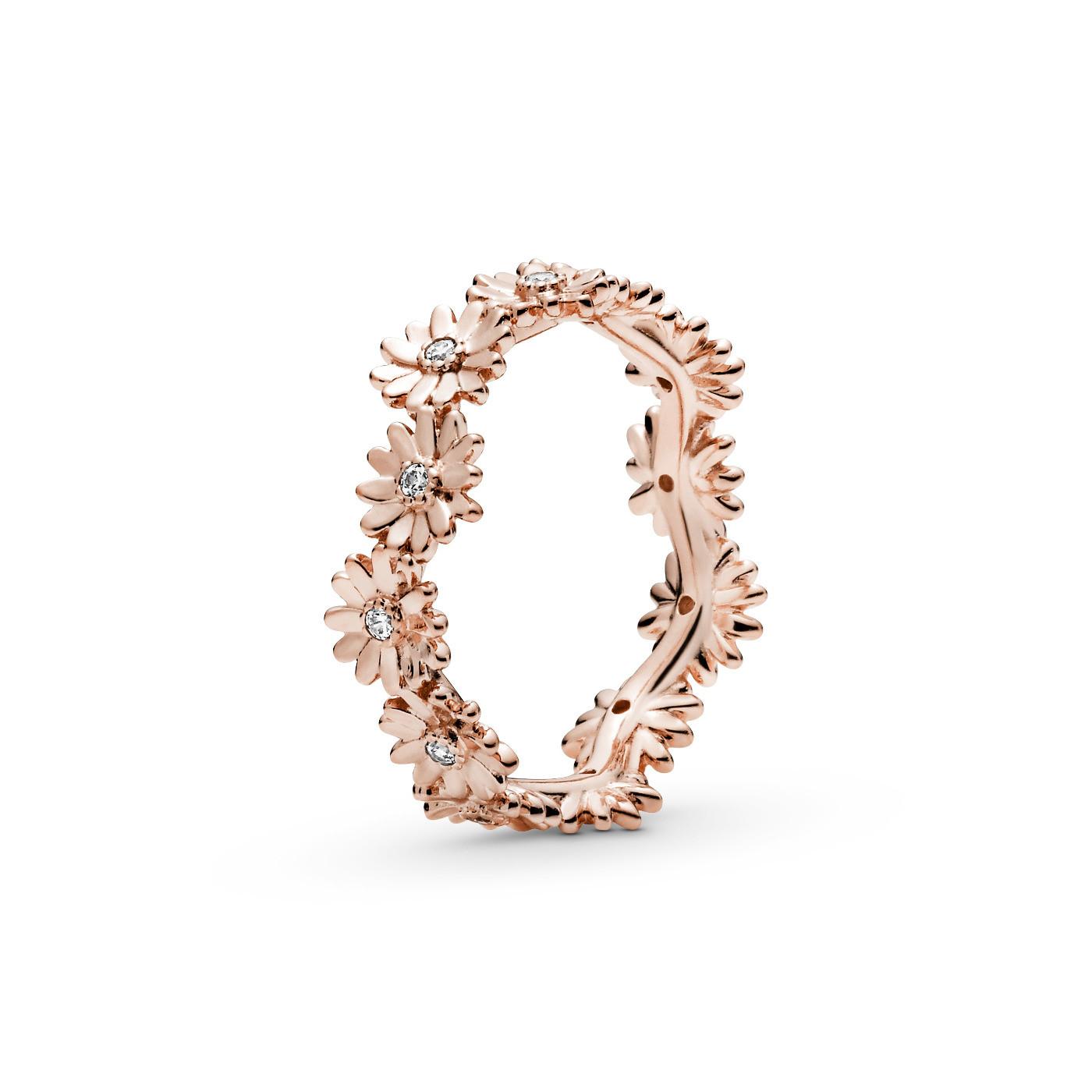 Кольцо Daisy PANDORA Rose с прозрачным кубическим цирконием