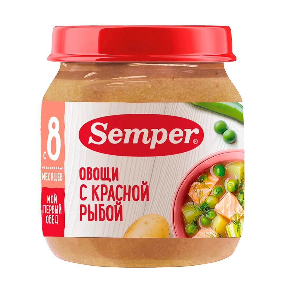 Готовый обед Semper овощое рагу с индейкой 6м+ 100 гр