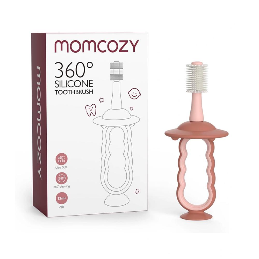 Momcozy TB002 детская силиконовая зубная щетка 360° с ограничителем Momcozy TB002 детская силиконовая зубная щетка 360° с ограничителем