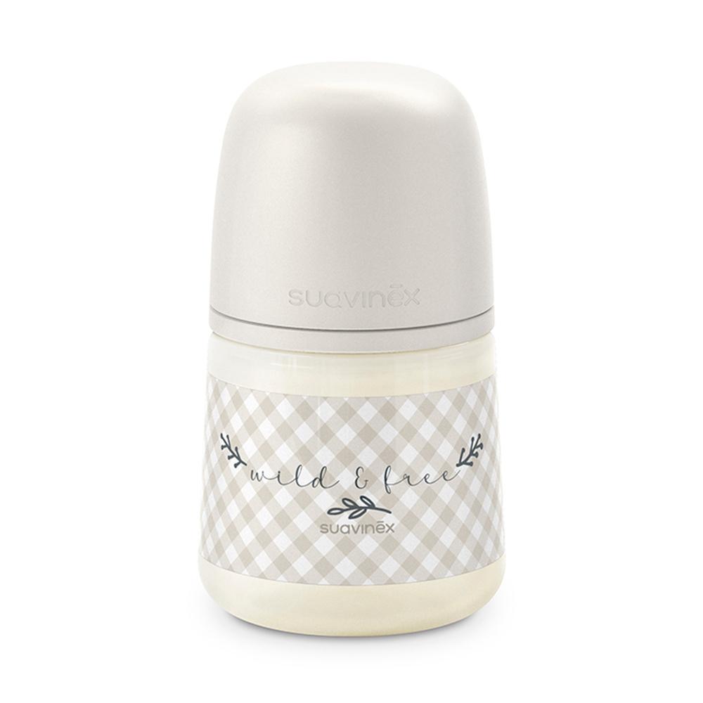 Бутылочка Suavinex Wiid пластиковая бежевая 0м+ 150мл Бутылочка Suavinex Wiid пластиковая бежевая 0м+ 150мл