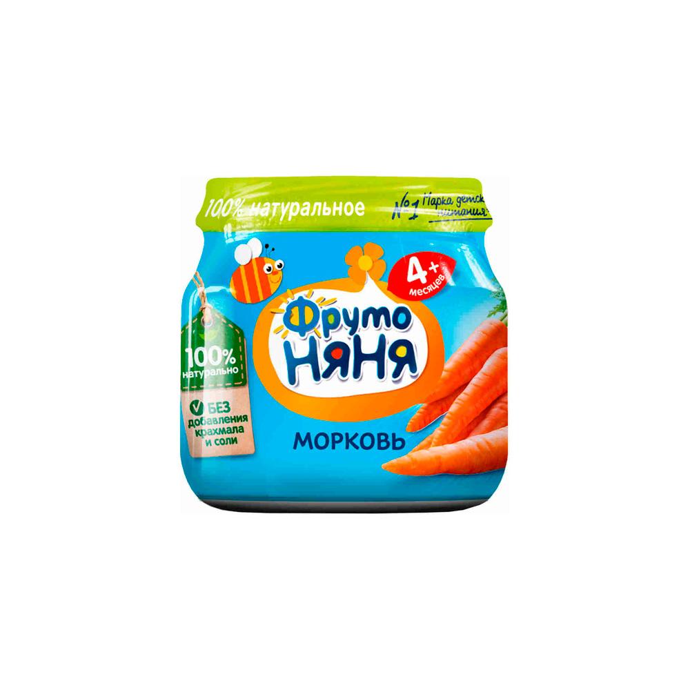 Пюре Фрутоняня морковь 4м+ 80 гр