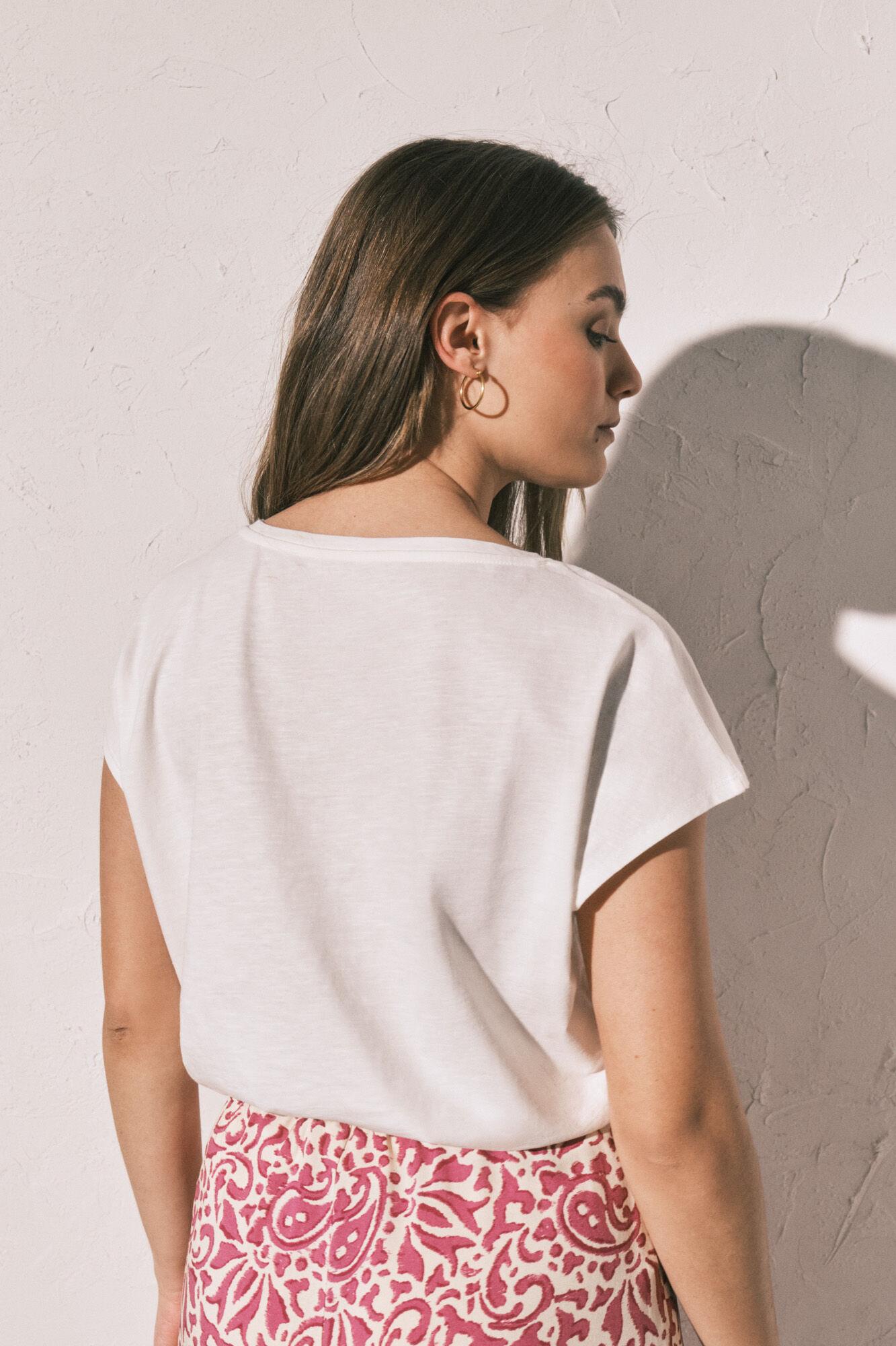 MMC DRAPED TEE FR
