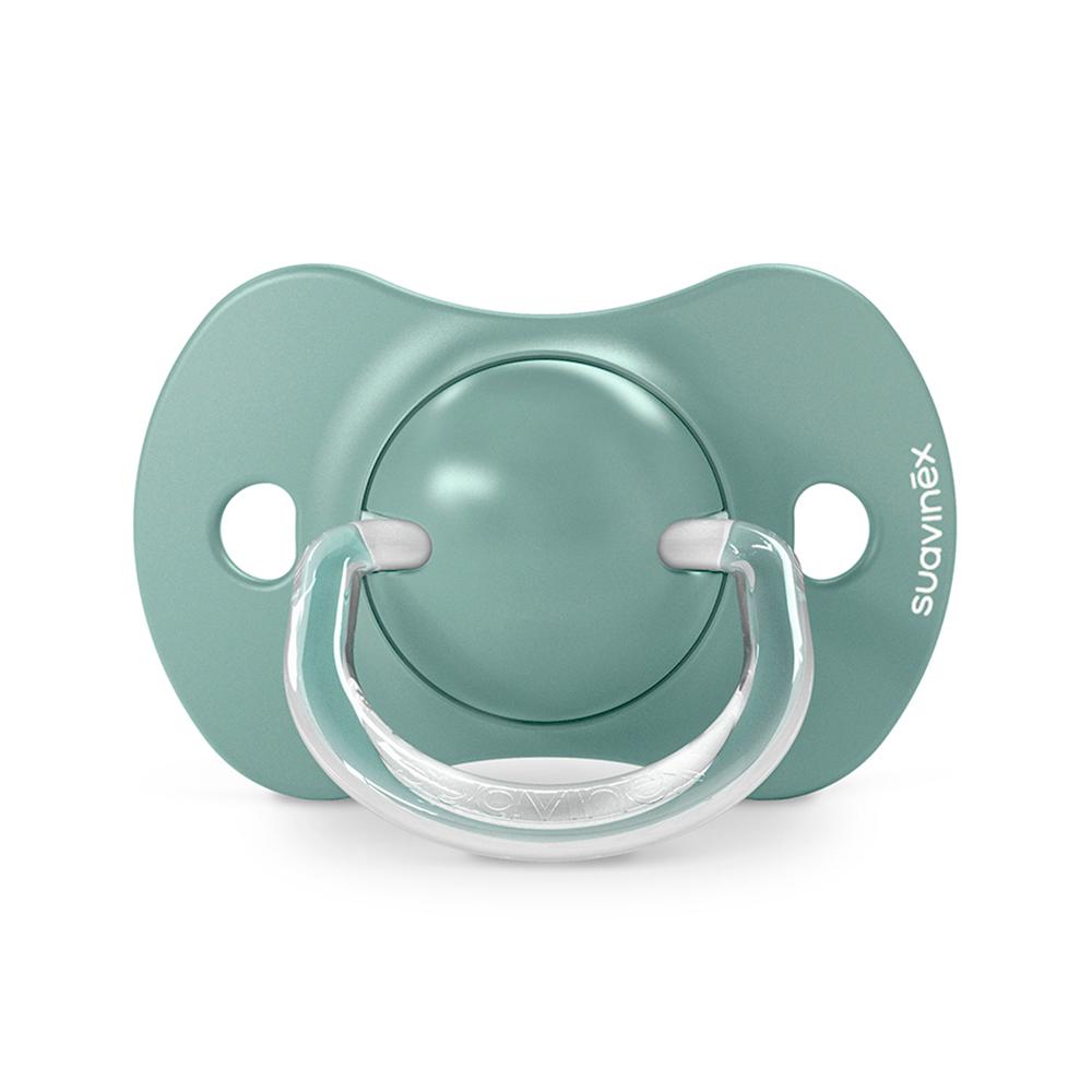 Пустышка Suavinex Birdies зеленая 18м+ 2шт