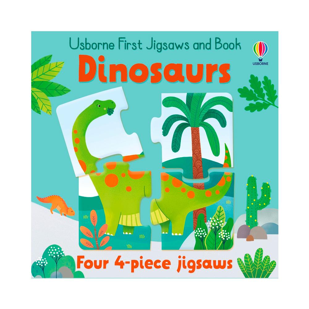 Книжка Jigsaws Dinosauraus 04 pieces