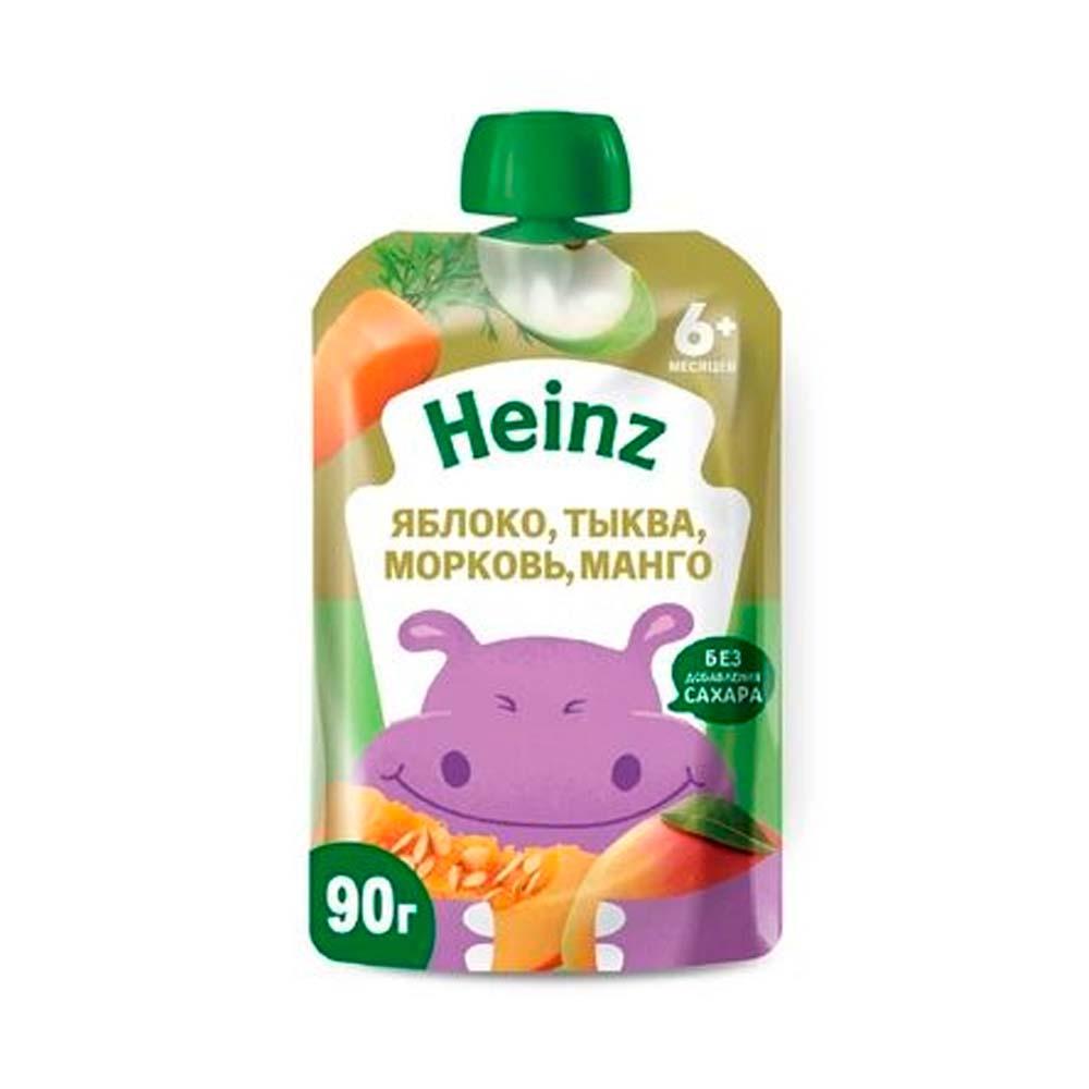 Heinz пюре ябл-морковь-тыква-манго 90 г