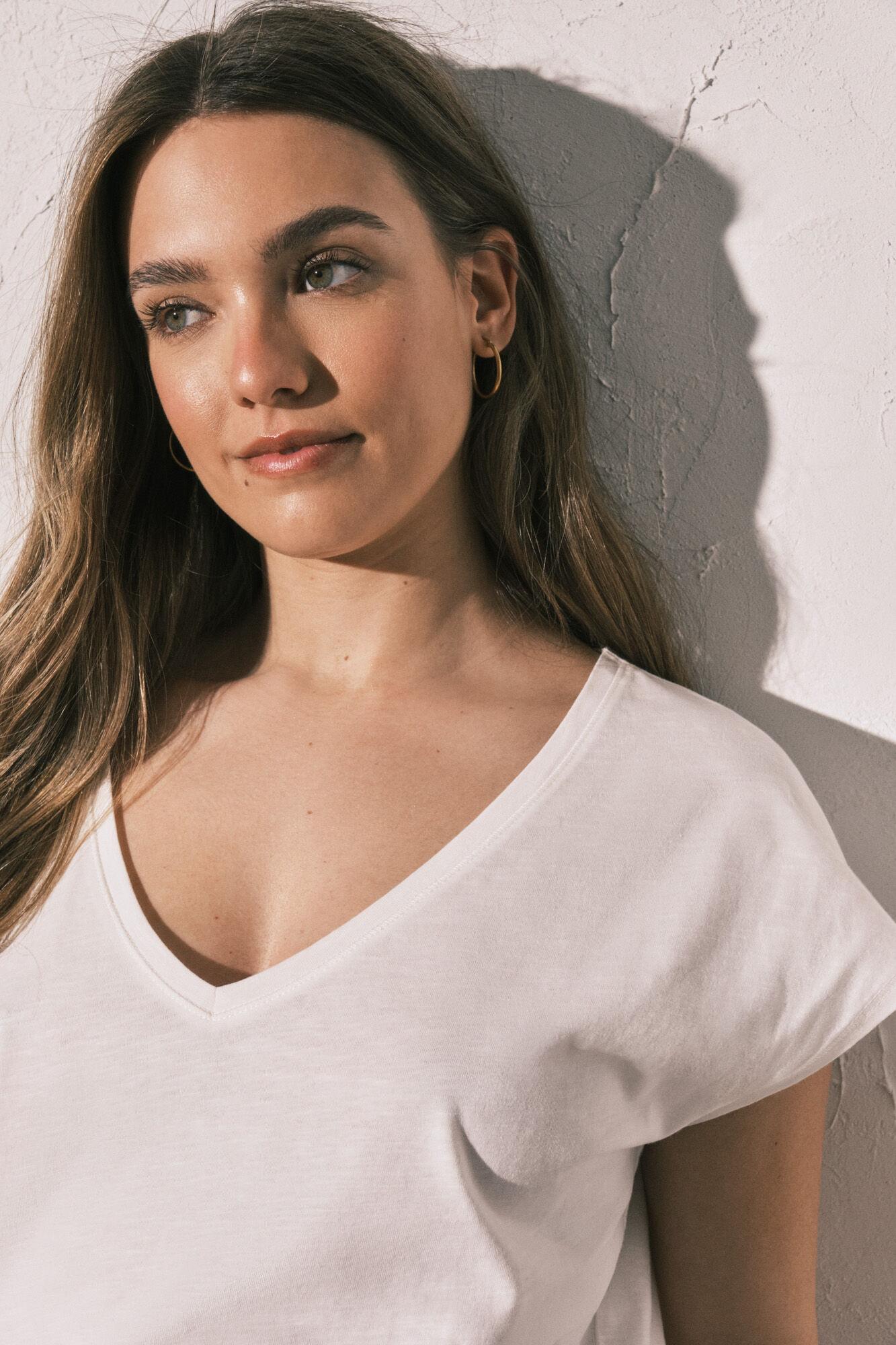 MMC DRAPED TEE FR