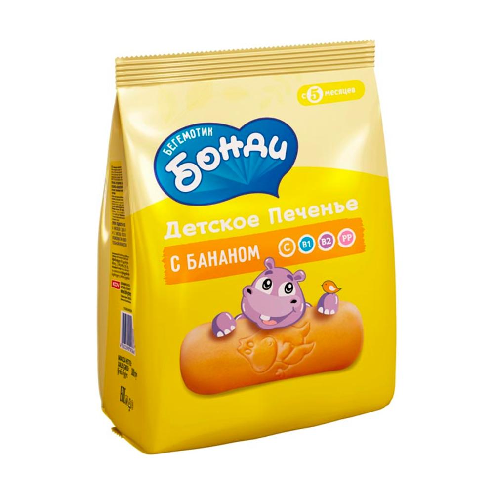Печенье БОНДИ БЕГЕМОТИК с бананом 180 гр Печенье БОНДИ БЕГЕМОТИК с бананом 180 гр