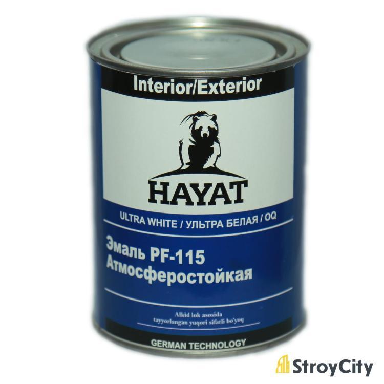 Эмаль HAYAT 115 Белый 0,9 кг
