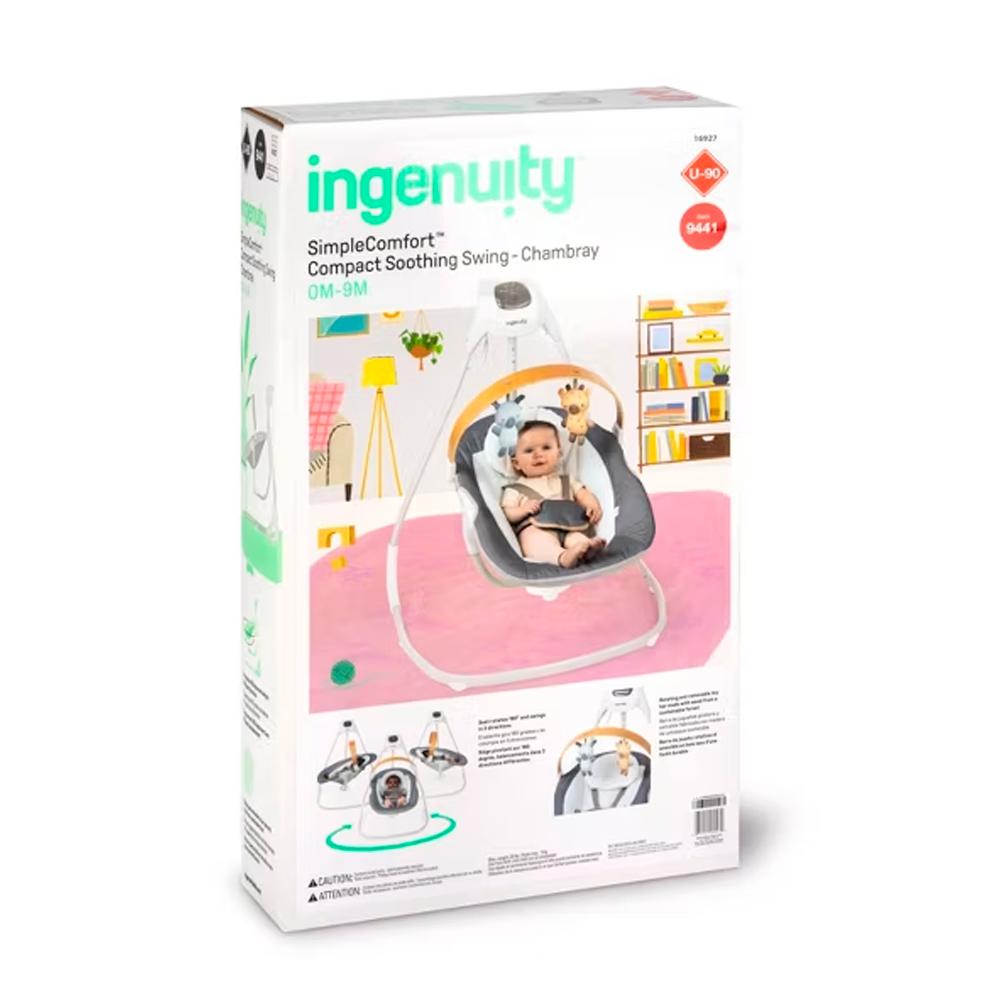 Электронные качели Ingenuity Simple comfort серый