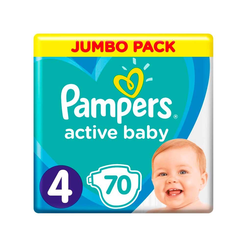 Подгузники Pampers Active Baby размер 4 9-14 кг 70 шт