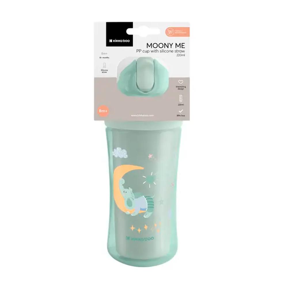 Поильник с трубочкойKikkaBoo Moony me Blue 200мл Поильник с трубочкойKikkaBoo Moony me Blue 200мл