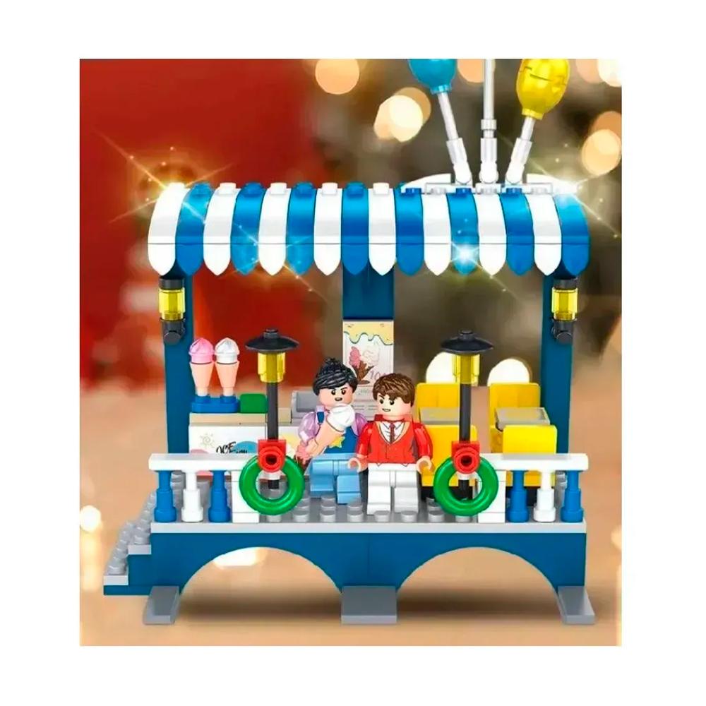 Конструктор Ретро поезд с железной дорогой, 732 детали FC1703 Конструктор Ретро поезд с железной дорогой, 732 детали FC1703