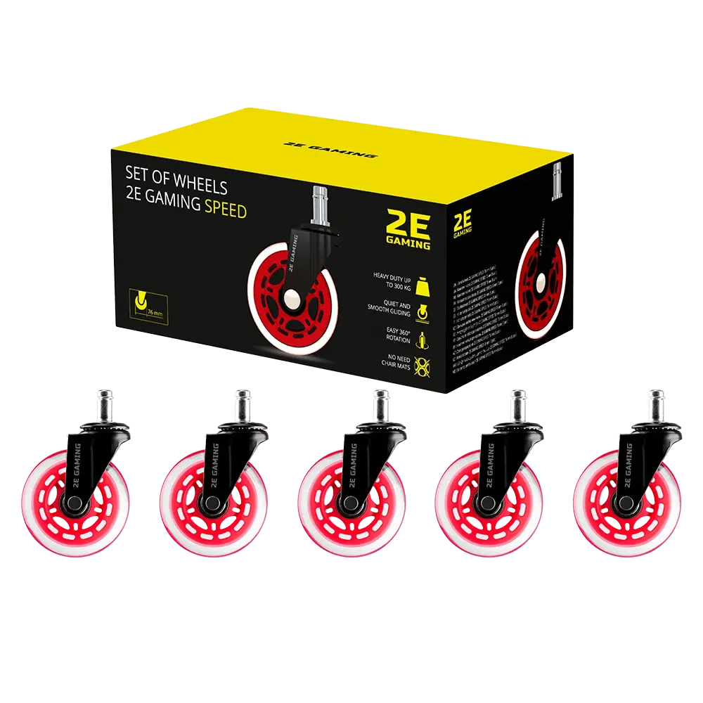 2E Gaming Speed 76mm (5 шт.) RED 2E Gaming