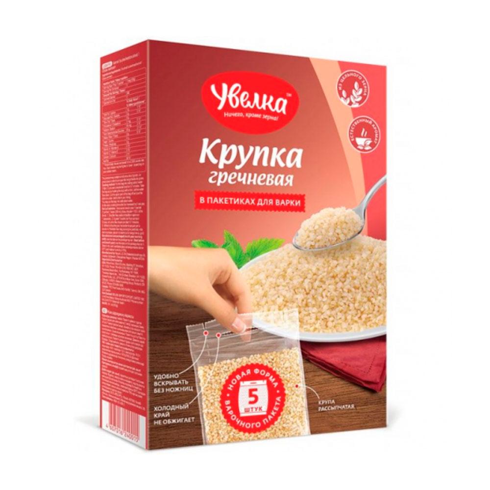 Крупка Увелка гречневая в пакетиках для варки 5х80 400 гр