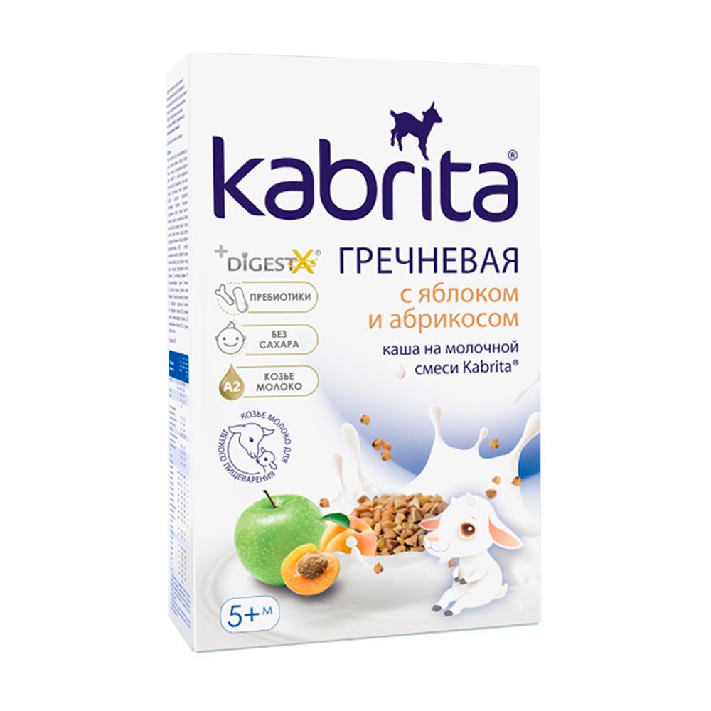 Каша Kabrita на козьем молоке гречневая с яблоком абрикосом 5м+ 180 гр