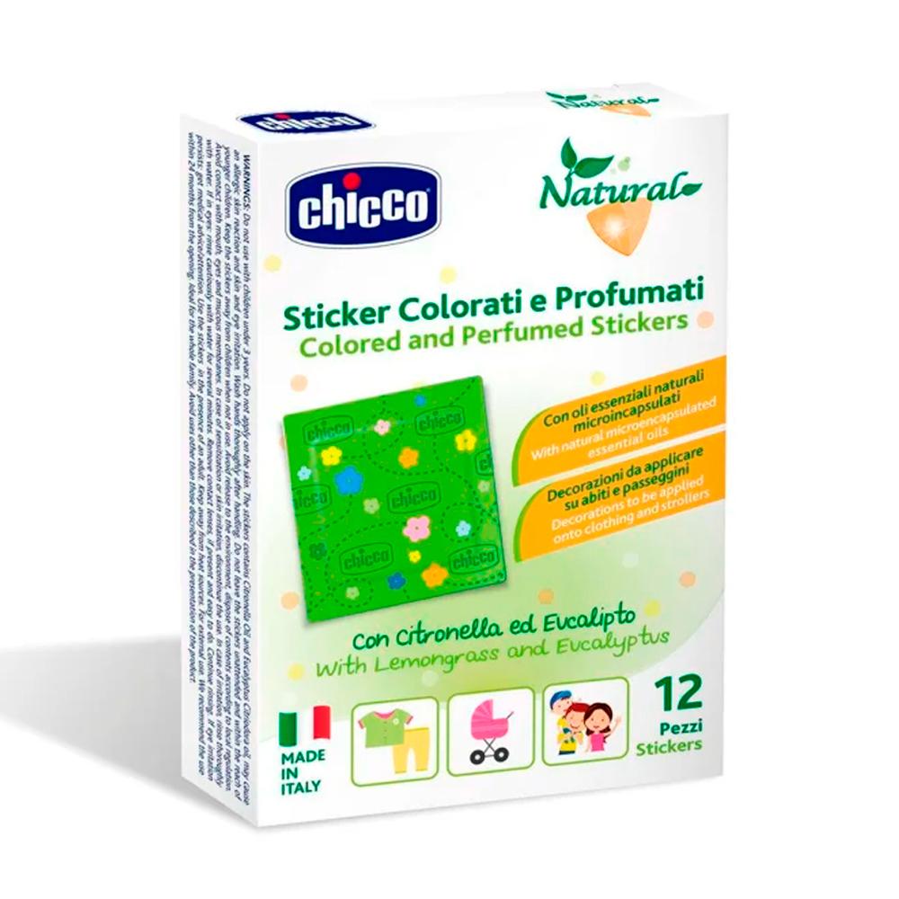 Наклейки против комаров Chicco, 3+ лет, 12 шт Наклейки против комаров Chicco, 3+ лет, 12 шт