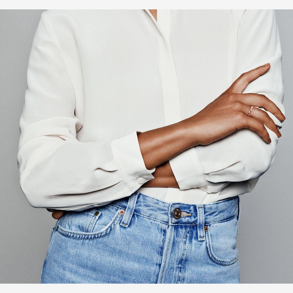 Кольцо Daisy PANDORA Rose с прозрачным кубическим цирконием