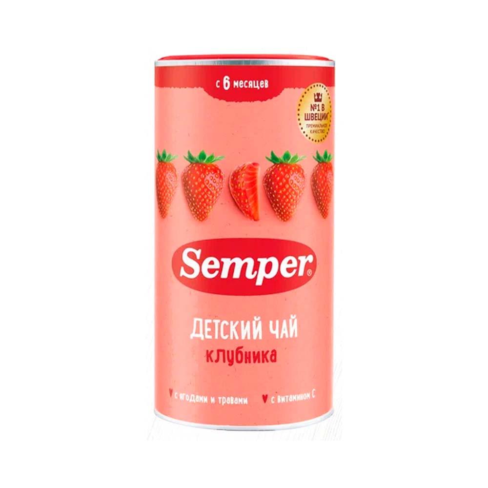 Чай Semper  Клубника 6м+ 180г