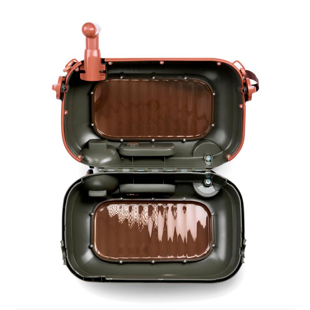 Чемодан-каталка TRAVY dark green HAPPY BABY