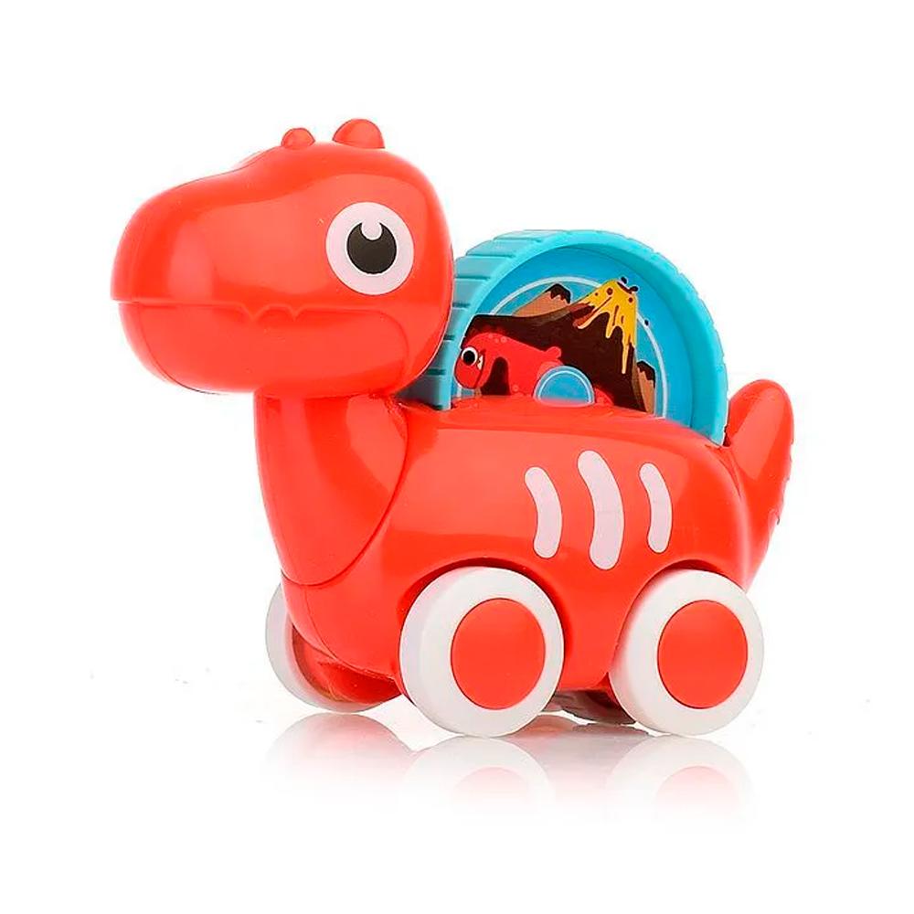 Машинка Динозаврик Huanger красный тираннозавр Рекс HE8007