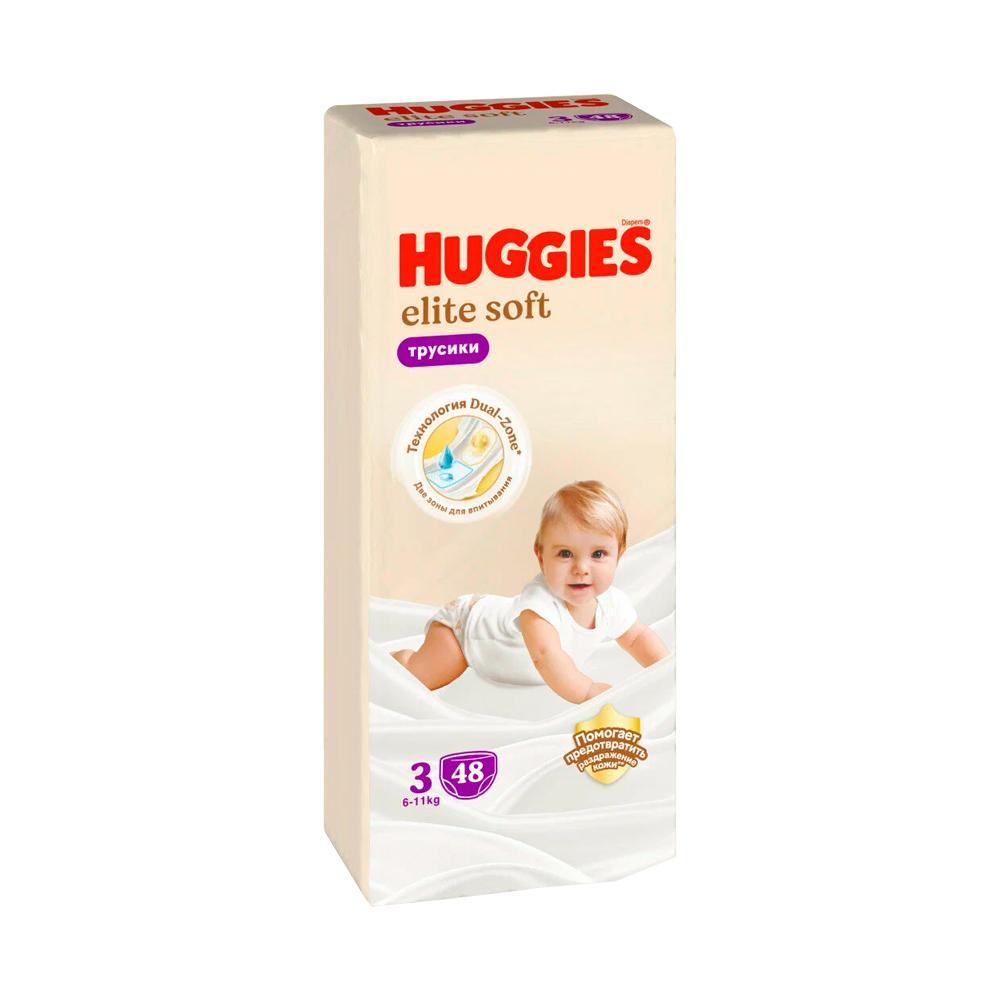 Трусики-подгузники Huggies Elite Soft размер 3 6-11 кг 48 шт