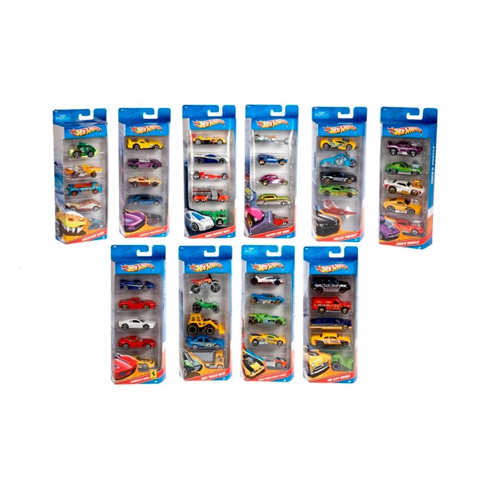 Набор машинок Hot Wheels Mattel 5 шт