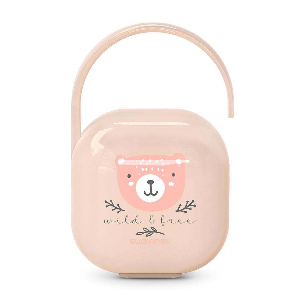 Футляр для пустышки Suavinex Wild розовый Футляр для пустышки Suavinex Wild розовый