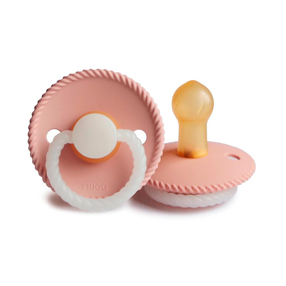 Пустышка FRIGG Rope Latex Blush Night 0-6м