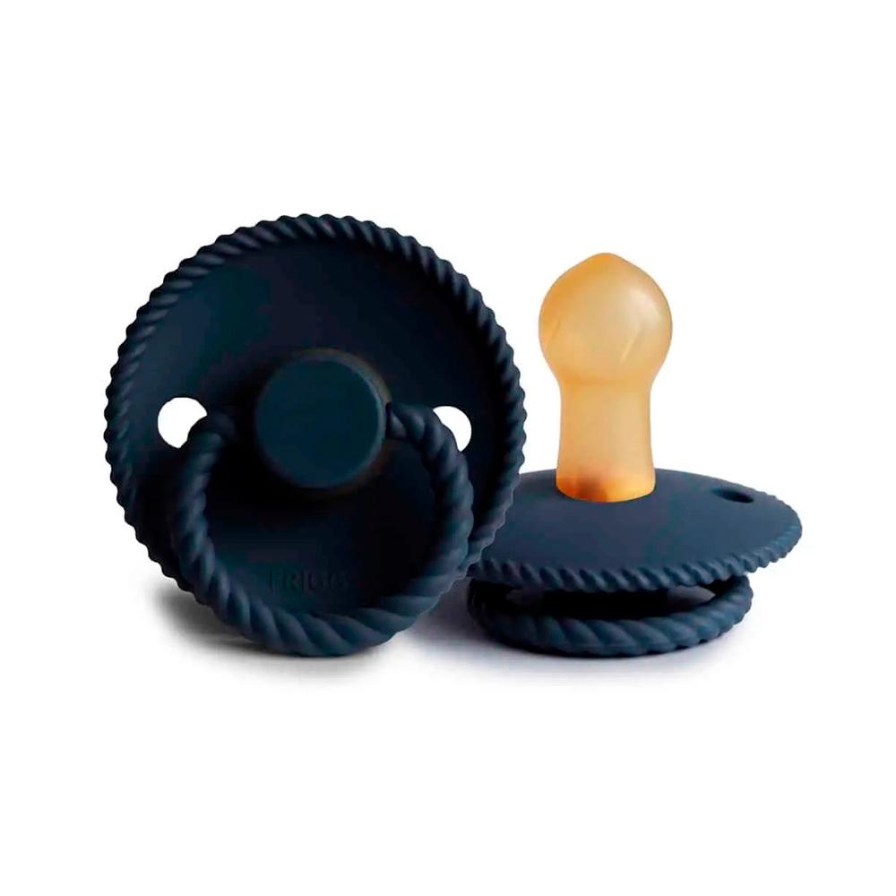 Пустышка FRIGG Rope Latex Dark Navy 0-6м
