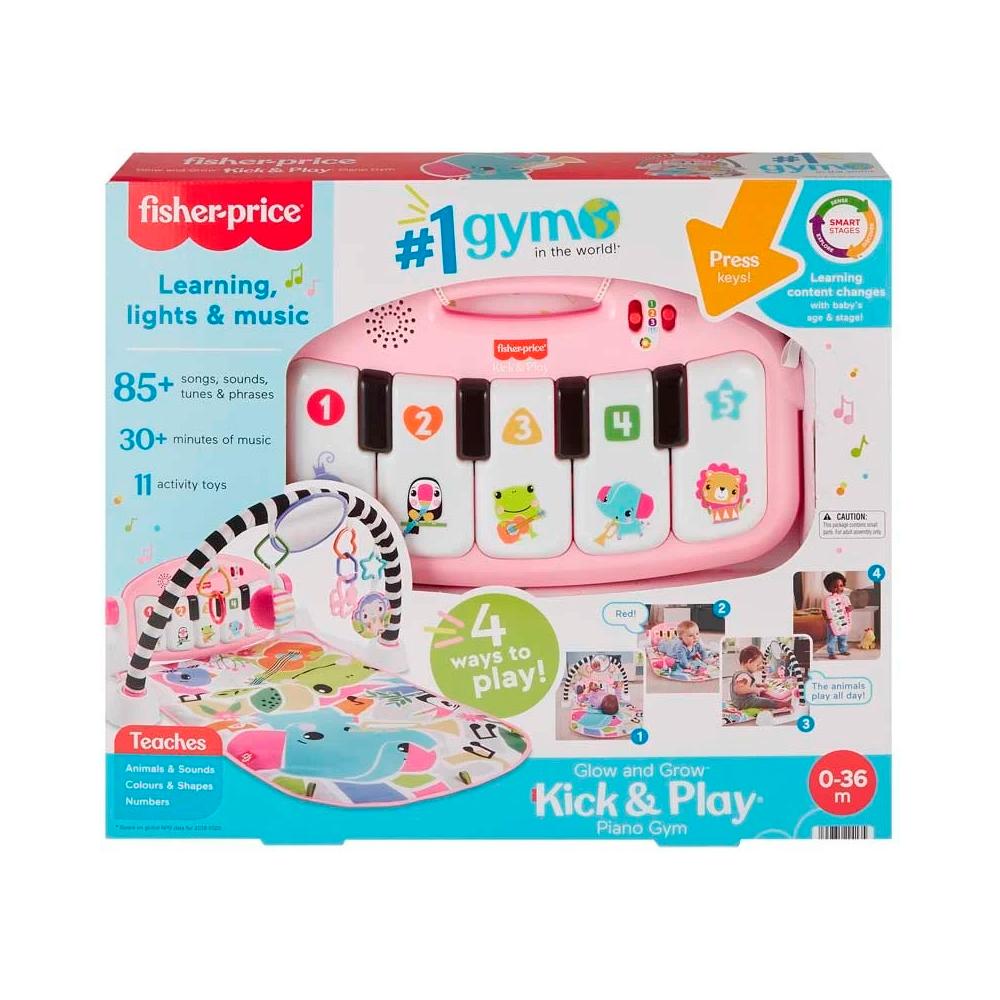 Развивающий коврик Fisher Price Нажимай и играй Mattel розовый
