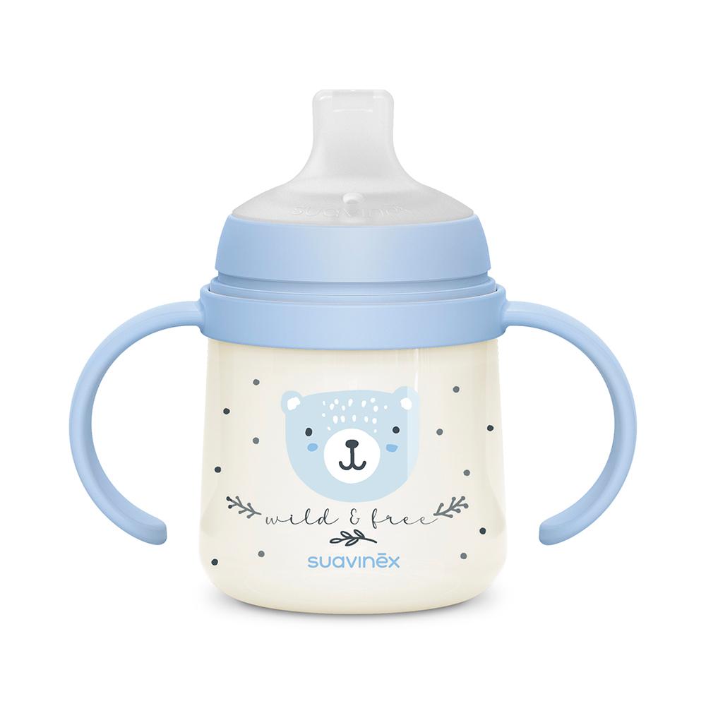 Поильник Suavinex ночной Wild голубой 6м+ Поильник Suavinex ночной Wild голубой 6м+