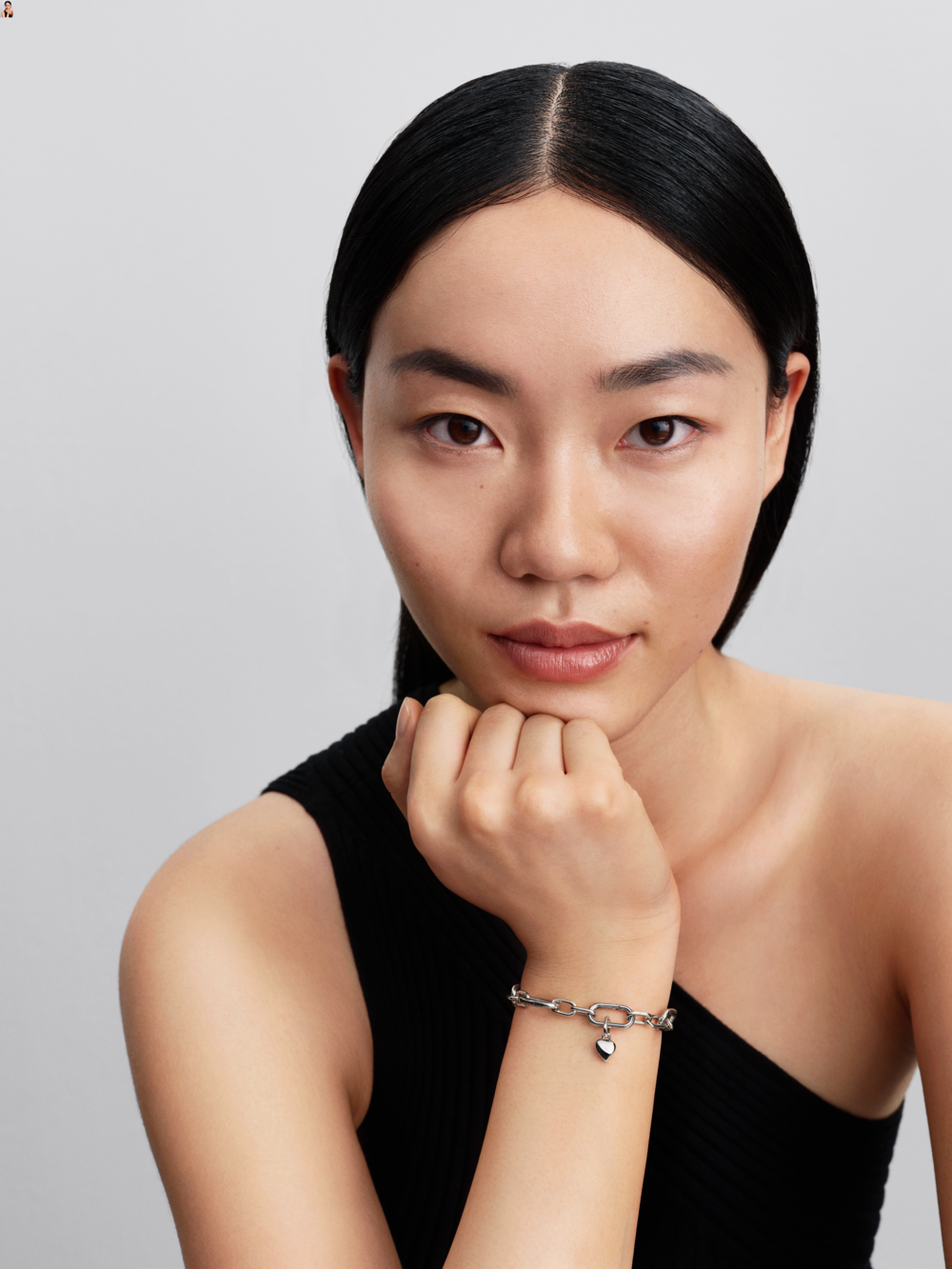 Asymmetric heart sterling silver mini dangle Asymmetric heart sterling silver mini dangle