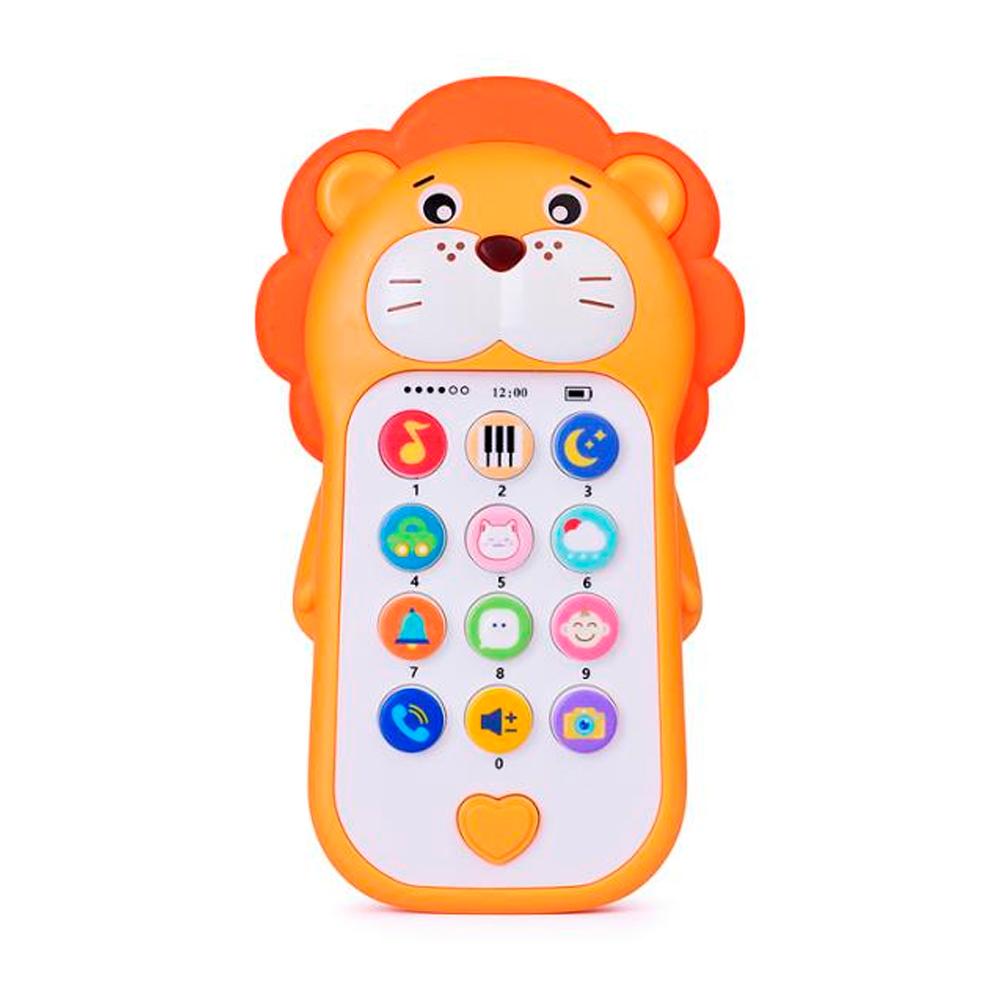 Игрушечный музыкальный мобильный телефон Лев Huanger HE0557