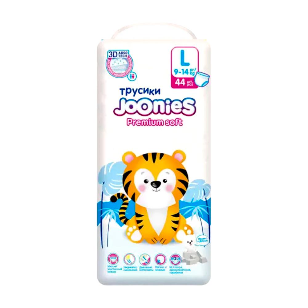 JOONIES Трусики Premium Soft, L 9-14 кг, 18/44 шт JOONIES Трусики Premium Soft, L 9-14 кг, 18/44 шт