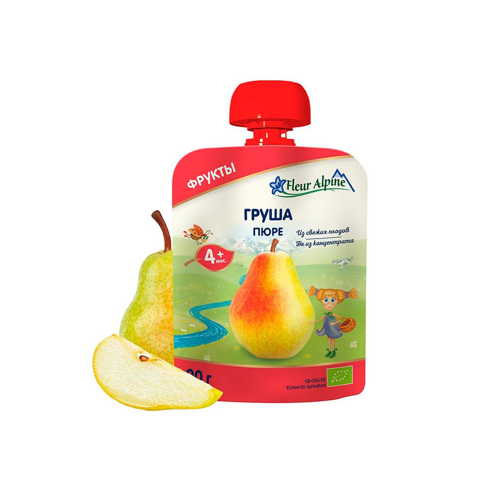Пюре Fleur Alpine груша 4м+ 90г