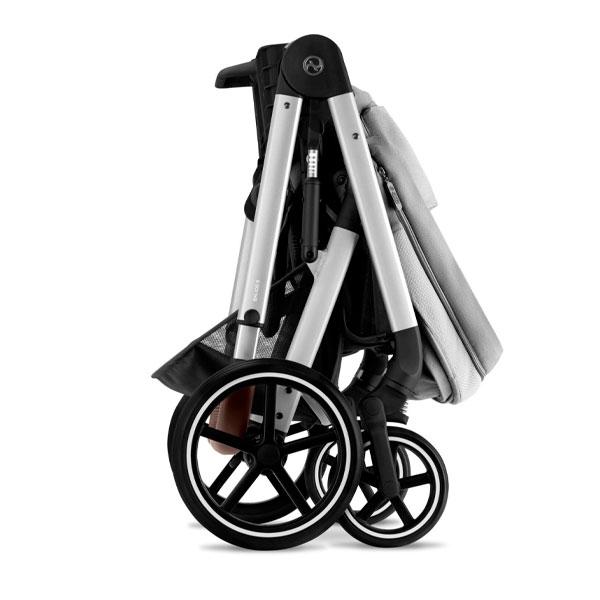 Коляска Cybex Balios S Lux SLV Lava Grey с бампером Коляска Cybex Balios S Lux SLV Lava Grey с бампером